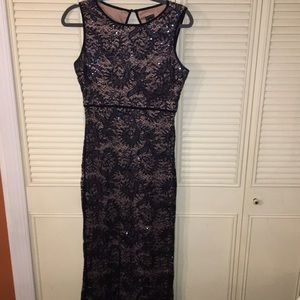 Navy blue prom dress